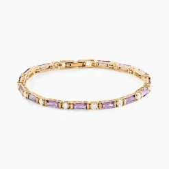 Bracelet Luteciaae Plaqué Or Jaune Oxyde De Zirconium