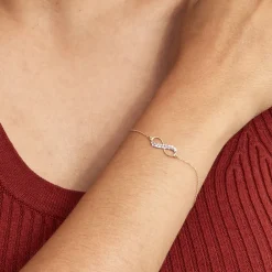 Bracelet Lyana Infini Diamante Or Jaune