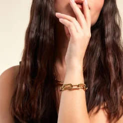 Bracelet Lyre Acier Jaune