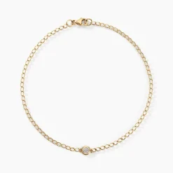 Bracelet Mahe Or Jaune Diamant