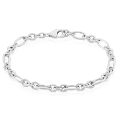 Bracelet Maille Camiorica Argent Blanc