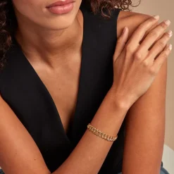 Bracelet Maille Jocky Or Jaune