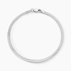 Bracelet Maille Thiane Argent Blanc