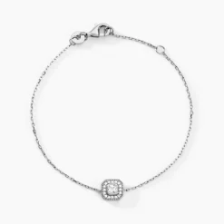 Bracelet Majesty Argent Blanc Oxyde De Zirconium