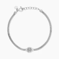 Bracelet Makana Argent Blanc