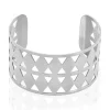 Bracelet Manchette Adaline Acier Blanc