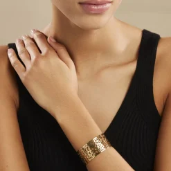 Bracelet Manchette Brenda Acier Jaune