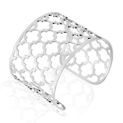 Bracelet Manchette Nevenka Acier Blanc