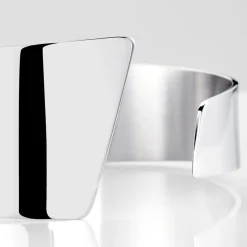 Bracelet Manchette Signature Acier Blanc