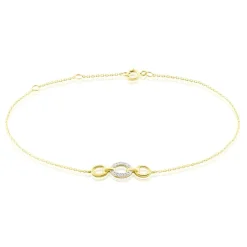 Bracelet Margane Or Jaune Diamant
