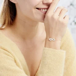 Bracelet Mariquita Or Jaune Oxyde De Zirconium