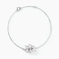 Bracelet Marquis Or Blanc Oxyde De Zirconium