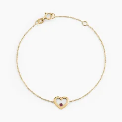 Bracelet Martella Or Jaune Rubis