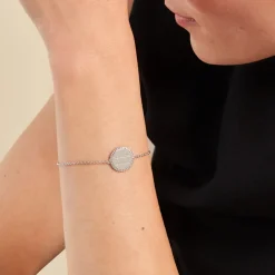 Bracelet Mayi Argent Blanc
