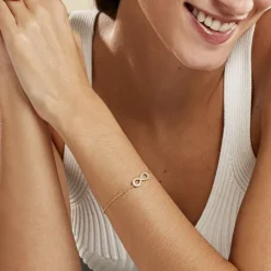 Bracelet Merane Plaqué Or Jaune Oxyde De Zirconium