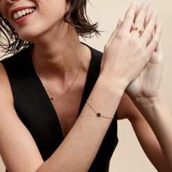 Bracelet Midnight Royalty Plaqué Or Jaune Pierre De Synthèse