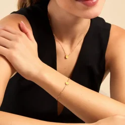 Bracelet Mimosa Argent Rose