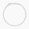 Bracelet Mindie Argent Blanc