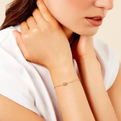 Bracelet Mirabel Argent Jaune Oxyde De Zirconium