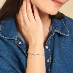 Bracelet Moa Argent Blanc Oxyde De Zirconium