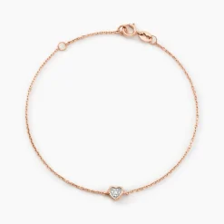 Bracelet Mon 1er Diamant Or Rose Diamant