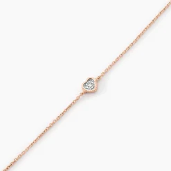 Bracelet Mon 1er Diamant Or Rose Diamant