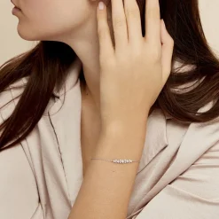 Bracelet Monique Argent Blanc Oxyde De Zirconium