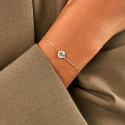 Bracelet Munira Or Jaune Topaze Oxyde De Zirconium