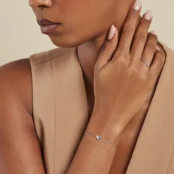 Bracelet Myhalf Argent Blanc Oxyde De Zirconium