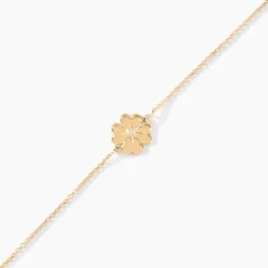 Bracelet Nacrea Or Jaune Oxyde De Zirconium