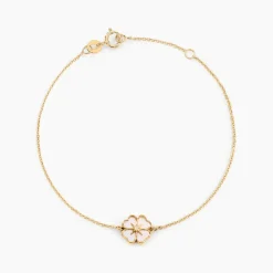 Bracelet Nacrea Or Jaune Nacre Oxyde De Zirconium