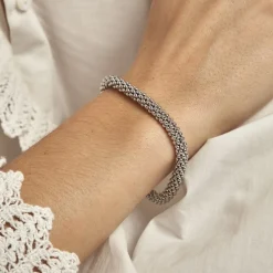 Bracelet Nahila Argent Blanc