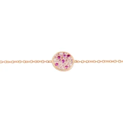 Bracelet Nelig Argent Rose Oxyde De Zirconium
