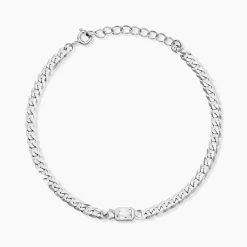 Bracelet Nexus Argent Blanc Oxyde De Zirconium