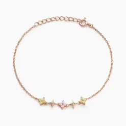 Bracelet Nimbe Argent Rose Oxyde De Zirconium