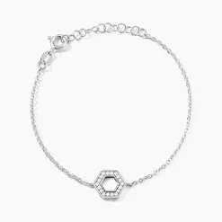 Bracelet Noely Argent Blanc Oxyde De Zirconium