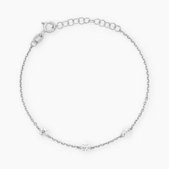 Bracelet Noha Argent Blanc Oxyde De Zirconium