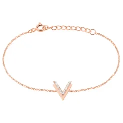 Bracelet Nollia Argent Rose Oxyde De Zirconium