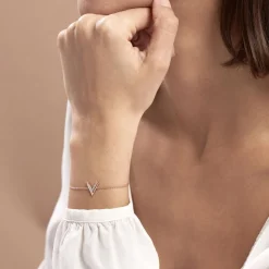 Bracelet Nollia Argent Rose Oxyde De Zirconium