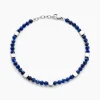 Bracelet Oleg Acier Blanc Sodalite