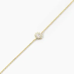 Bracelet Oliviane Argent Jaune Oxyde De Zirconium