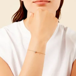 Bracelet Oliviane Argent Jaune Oxyde De Zirconium