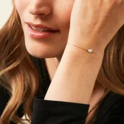 Bracelet Ondée Or Jaune Nacre