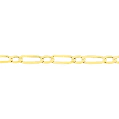 Bracelet Ophelio Maille Alternee 1/1 Or Jaune