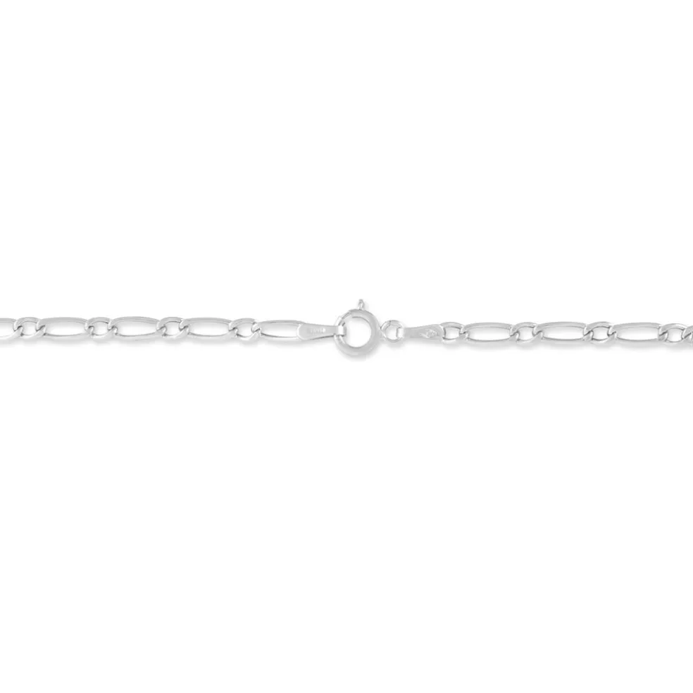 Bracelet Ophelio Maille Alternee 1/1 Or Blanc
