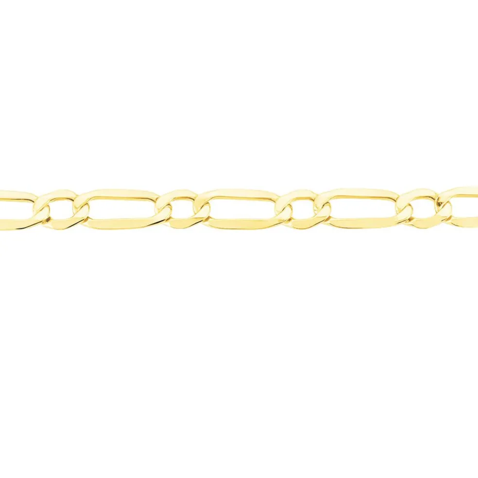 Bracelet Ophelio Maille Alternee 1/1 Or Jaune