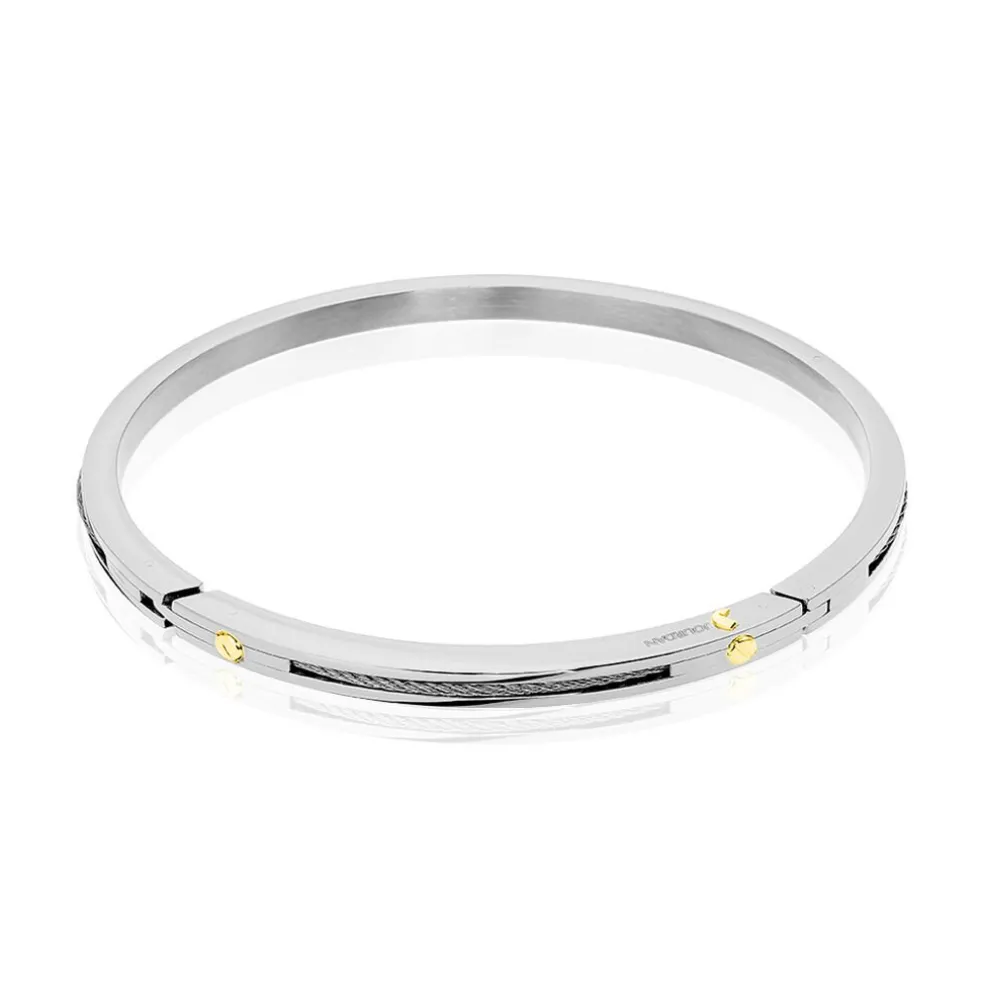 Bracelet Or Acier Bicolore
