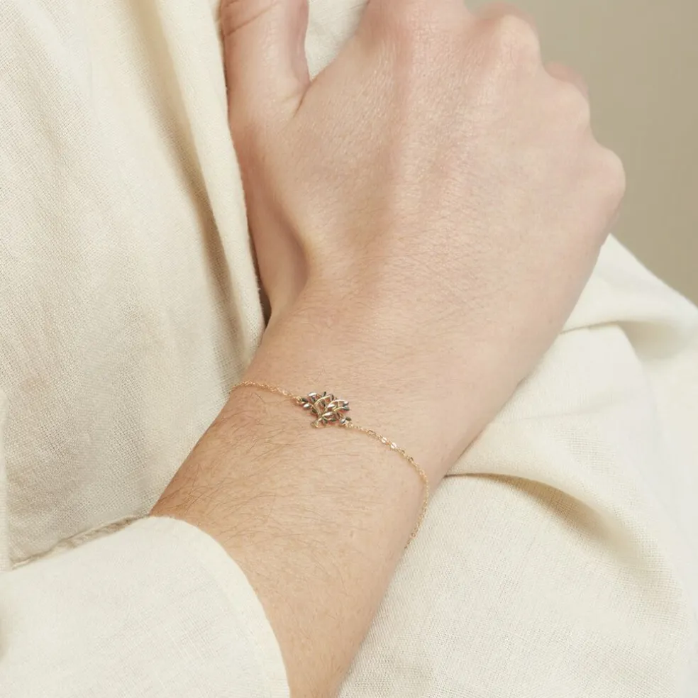 Bracelet Or Bicolore Fragaria