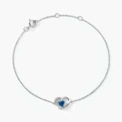 Bracelet Or Blanc Eliana Topaze Oxydes