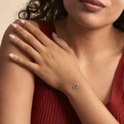 Bracelet Or Blanc Eliana Topaze Oxydes